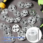 Board Fasteners Hardware Set 100 Pcs 1-1/4 Inch Stainless Steel Washers and 100 Pcs Screws for Fixing Fastening Installation - Image 6